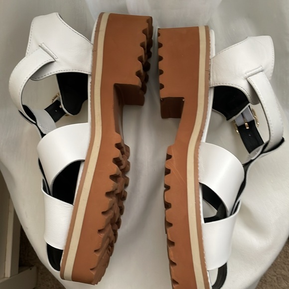 All Black white lug sole fisherman sandals - worn once - Picture 3 of 5